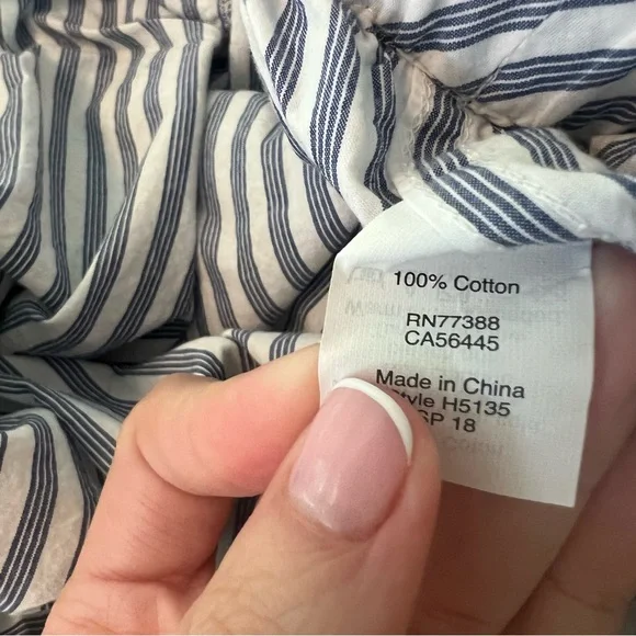 J. Crew Blue and White Striped Pants XS - Picture 4 of 4